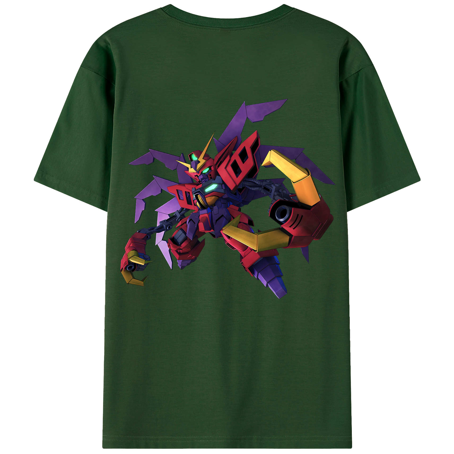 （画像用） 機動戦士ガンダム Mobile Suit Gundam 綿100％半袖Tシャツ（背面プリント）